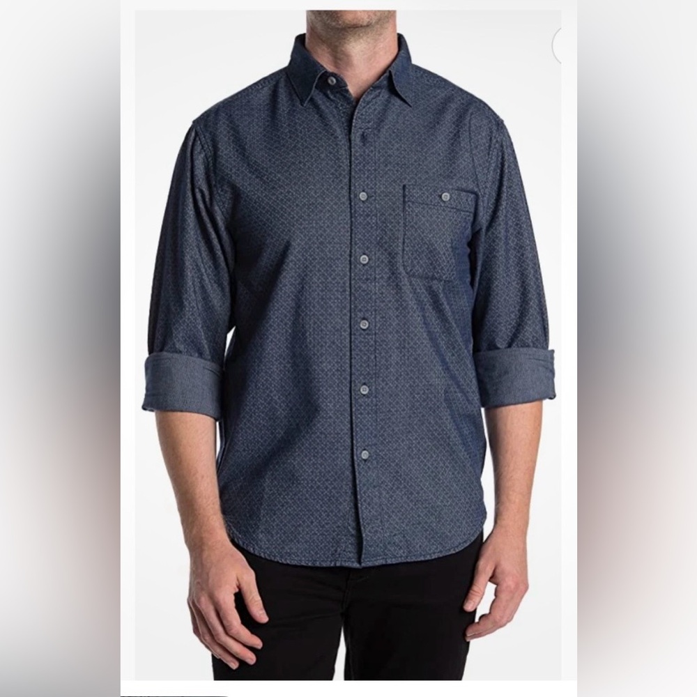 Tommy Bahama Delos Doby Woven long sleeve button down shirt men’s size XL